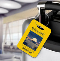 Thumbnail for Aero Spacelines Super Guppy - Poster + Name - Luggage Tag - Yellow
