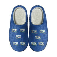 Thumbnail for Aero Spacelines Super Guppy - Slippers - Cotton - Cartoon Pattern - Blue