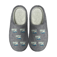 Thumbnail for Aero Spacelines Super Guppy - Slippers - Cotton - Cartoon Pattern - Gray
