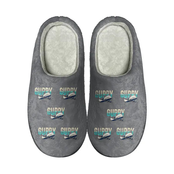 Aero Spacelines Super Guppy - Slippers - Cotton - Original Pattern - Gray