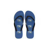 Thumbnail for Aero Spacelines Super Guppy - Slippers - Flip Flops - Cartoon Pattern - Blue