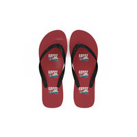 Thumbnail for Aero Spacelines Super Guppy - Slippers - Flip Flops - Cartoon Pattern - Red