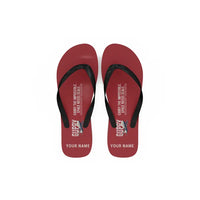 Thumbnail for Aero Spacelines Super Guppy - Slippers - Flip Flops - Original + Name - Red