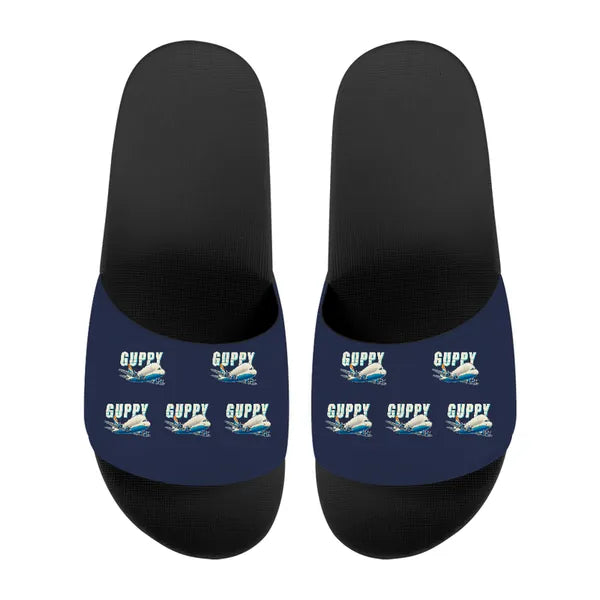 Aero Spacelines Super Guppy - Slippers - Sport - Cartoon Pattern - Navy Blue