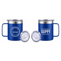 Thumbnail for Aero Spacelines Super Guppy - Stainless Steel Mug - Tag + Name - Blue