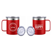Thumbnail for Aero Spacelines Super Guppy - Stainless Steel Mug - Tag + Name - Red