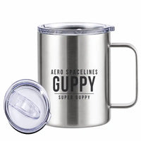 Thumbnail for Aero Spacelines Super Guppy - Stainless Steel Mug - Tag - Silver