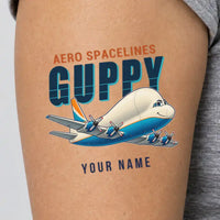 Thumbnail for Aero Spacelines Super Guppy - Tattoo - Cartoon + Name