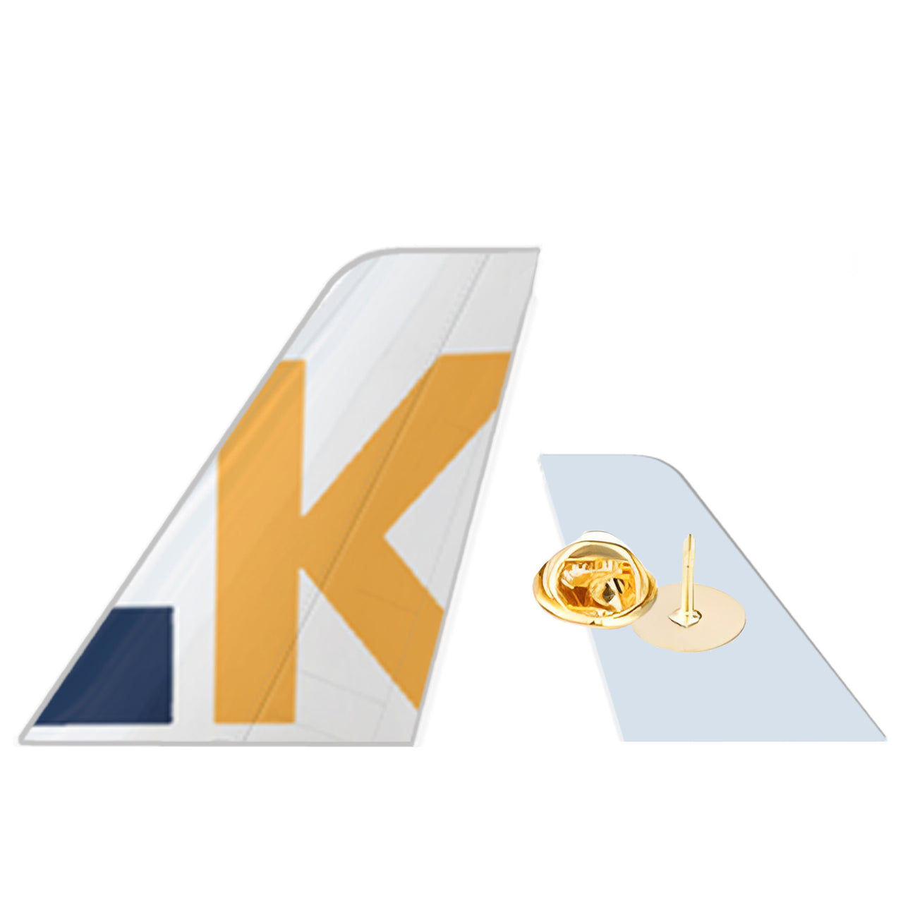 Aero K Airlines Designed Tail Shape Badges & Pins