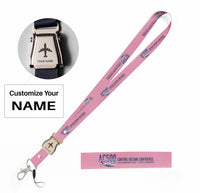 Thumbnail for Aero Commander 500S Shrike Commander seat belt lanyard - pink with name