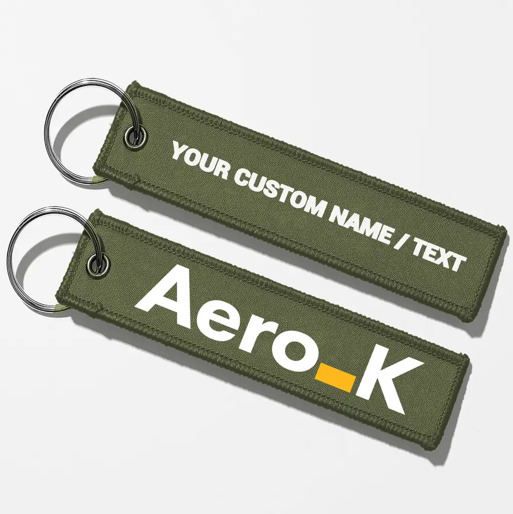 Aero K Tag Key Chains - Green Army - Personalized