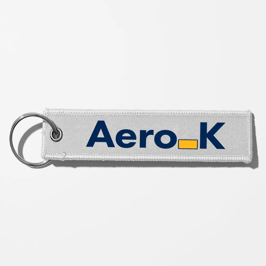 Aero K Tag Key Chains - White