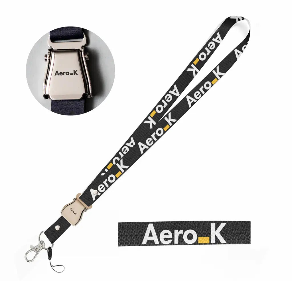 Aero K seat belt lanyard - black