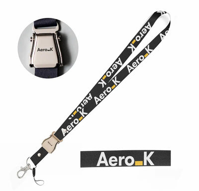 Aero K seat belt lanyard - black