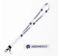 Thumbnail for Aero Mexico lanyard - white