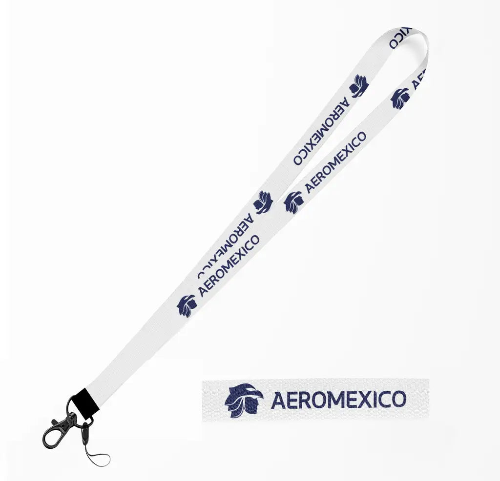 Aero Mexico lanyard - white
