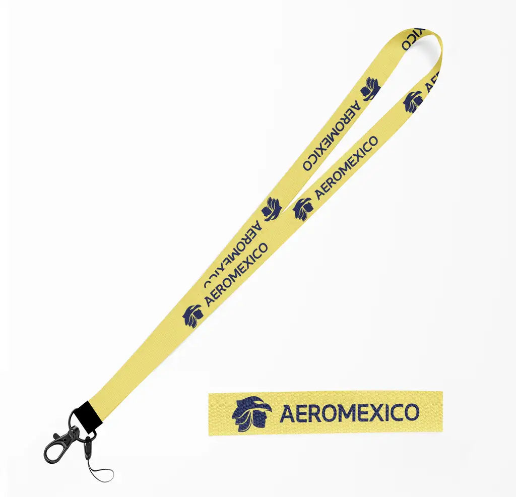 Aero Mexico lanyard - yellow