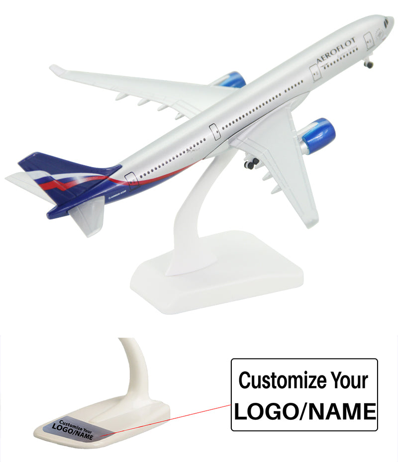 Aeroflot Russia Airbus A330 Airplane Model (20CM)