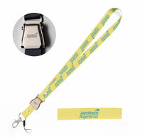 Thumbnail for Aerolineas Argentina seat belt lanyard - yellow