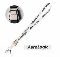 Thumbnail for Aerologic Airlines seat belt lanyard - white