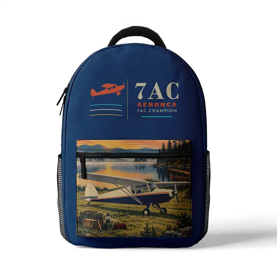 Aeronca 7AC Champion - 3D Backpack - Blue