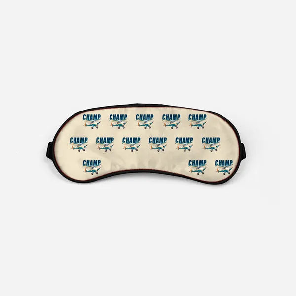 Aeronca 7AC Champion - Cartoon Pattern - Sleep Mask - Beige
