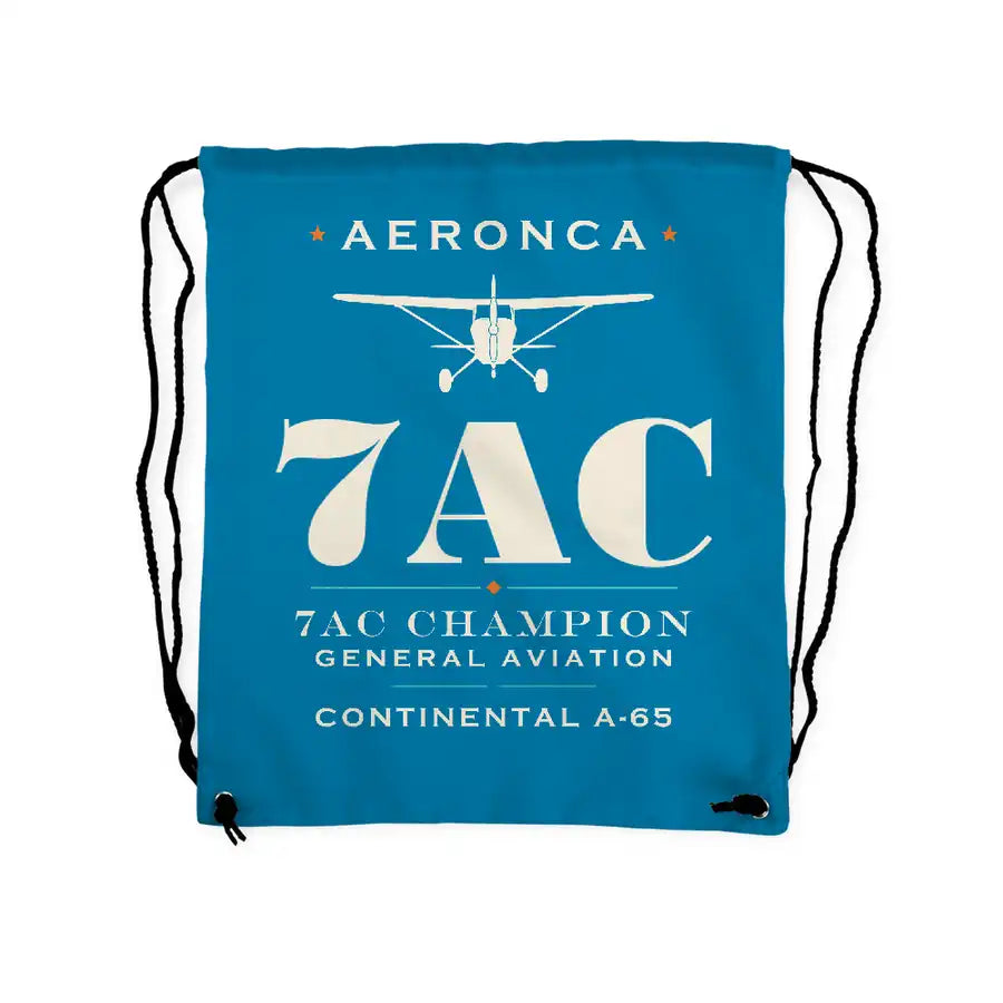 Aeronca 7AC Champion - Drawstring Bag - Heritage - Light Blue