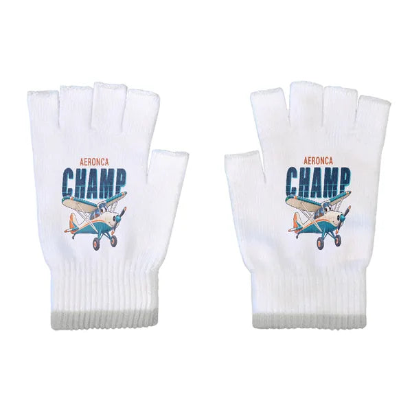 Aeronca 7AC Champion - Gloves - Cut - Cartoon - White