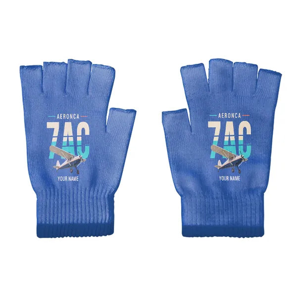 Aeronca 7AC Champion - Gloves - Cut - Original + Name - Blue
