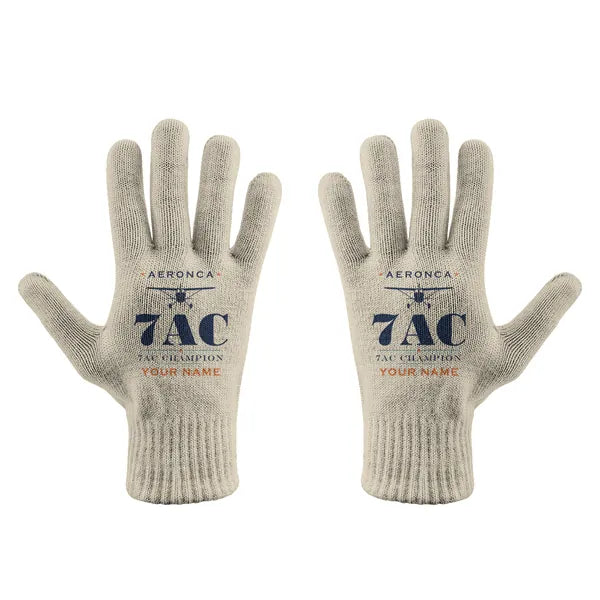 Aeronca 7AC Champion - Gloves - Full - Heritage + Name - Beige