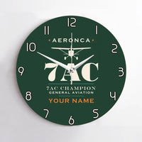 Thumbnail for Aeronca 7AC Champion - Heritage + Name - No Frame - Dark Green