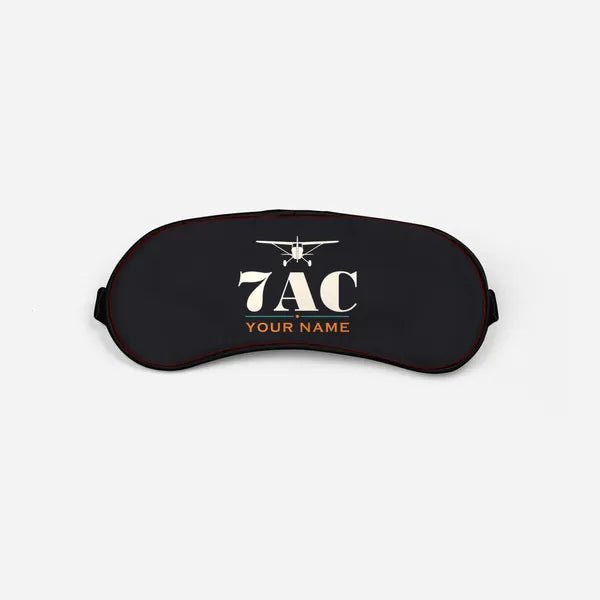 Aeronca 7AC Champion - Heritage + Name - Sleep Mask - Black