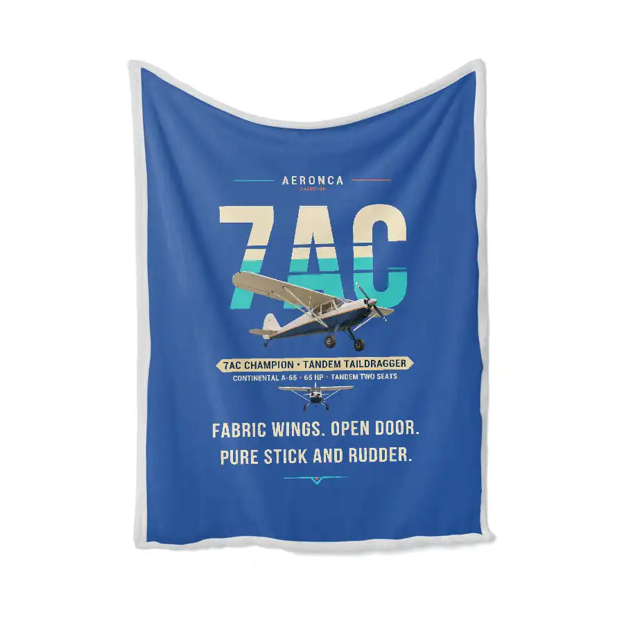 Aeronca 7AC Champion - Original - Blanket - Blue