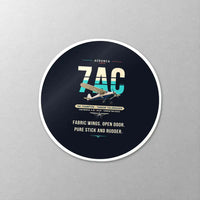 Thumbnail for Aeronca 7AC Champion - Original - Circle Sticker - Close-up