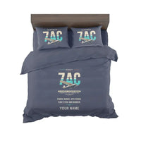 Thumbnail for Aeronca 7AC Champion - Original + Name - Bedding Set - Navy Blue