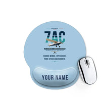Thumbnail for Aeronca 7AC Champion - Original + Name - Ergonomic Mouse Pad - Light Blue