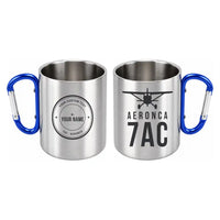 Thumbnail for Aeronca 7AC Champion - Outdoors Mug - Heritage + Name - Blue