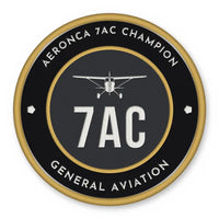 Thumbnail for Aeronca 7AC Champion Patches - Circle - Black Gold