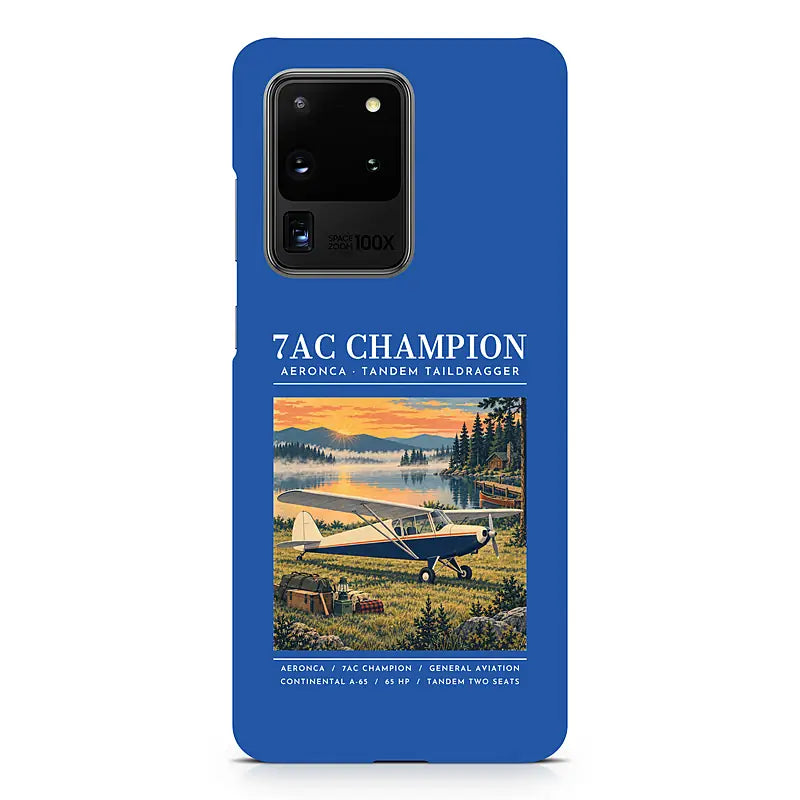 Aeronca 7AC Champion - Poster - Samsung Case - Blue