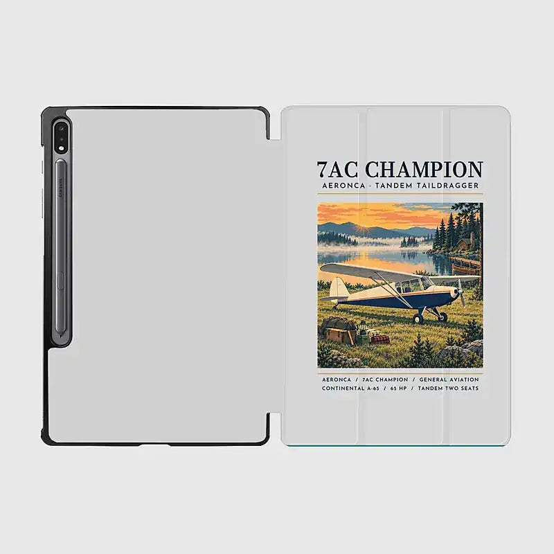 Aeronca 7AC Champion - Poster - Samsung Tablet - Light Gray