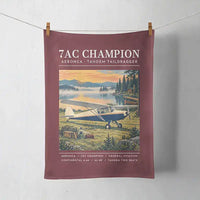 Thumbnail for Aeronca 7AC Champion - Poster - Towel - Dark Red