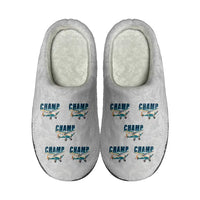 Thumbnail for Aeronca 7AC Champion - Slippers - Cotton - Cartoon Pattern - Light Gray