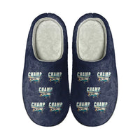 Thumbnail for Aeronca 7AC Champion - Slippers - Cotton - Cartoon Pattern - Navy Blue