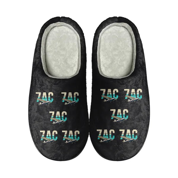 Aeronca 7AC Champion - Slippers - Cotton - Original Pattern - Black