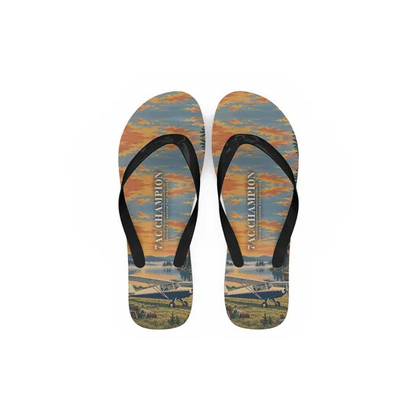 Aeronca 7AC Champion - Slippers - Flip Flops - 3D - Full Print