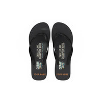 Thumbnail for Aeronca 7AC Champion - Slippers - Flip Flops - Cartoon + Name - Black