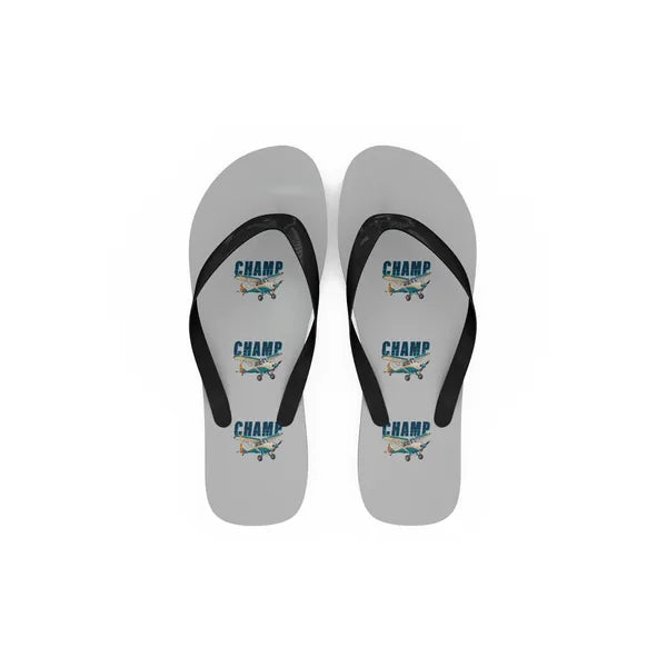 Aeronca 7AC Champion - Slippers - Flip Flops - Cartoon Pattern - Light Gray