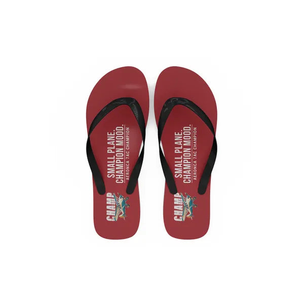 Aeronca 7AC Champion - Slippers - Flip Flops - Cartoon - Red
