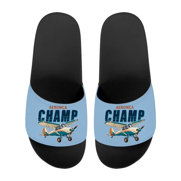 Aeronca 7AC Champion - Slippers - Sport - Cartoon - Light Blue