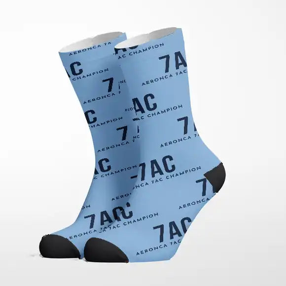 Aeronca 7AC Champion - Socks - Sky Blue